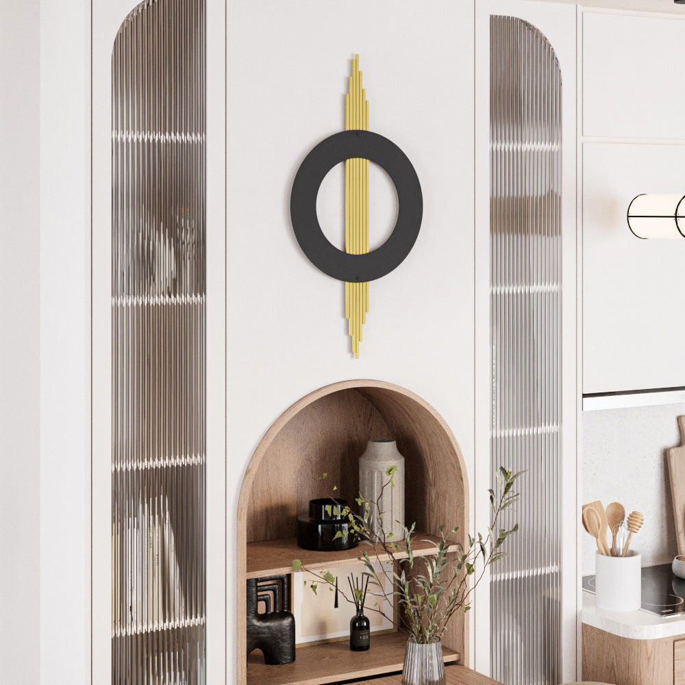 Black and Gold Modern Geometric Decor