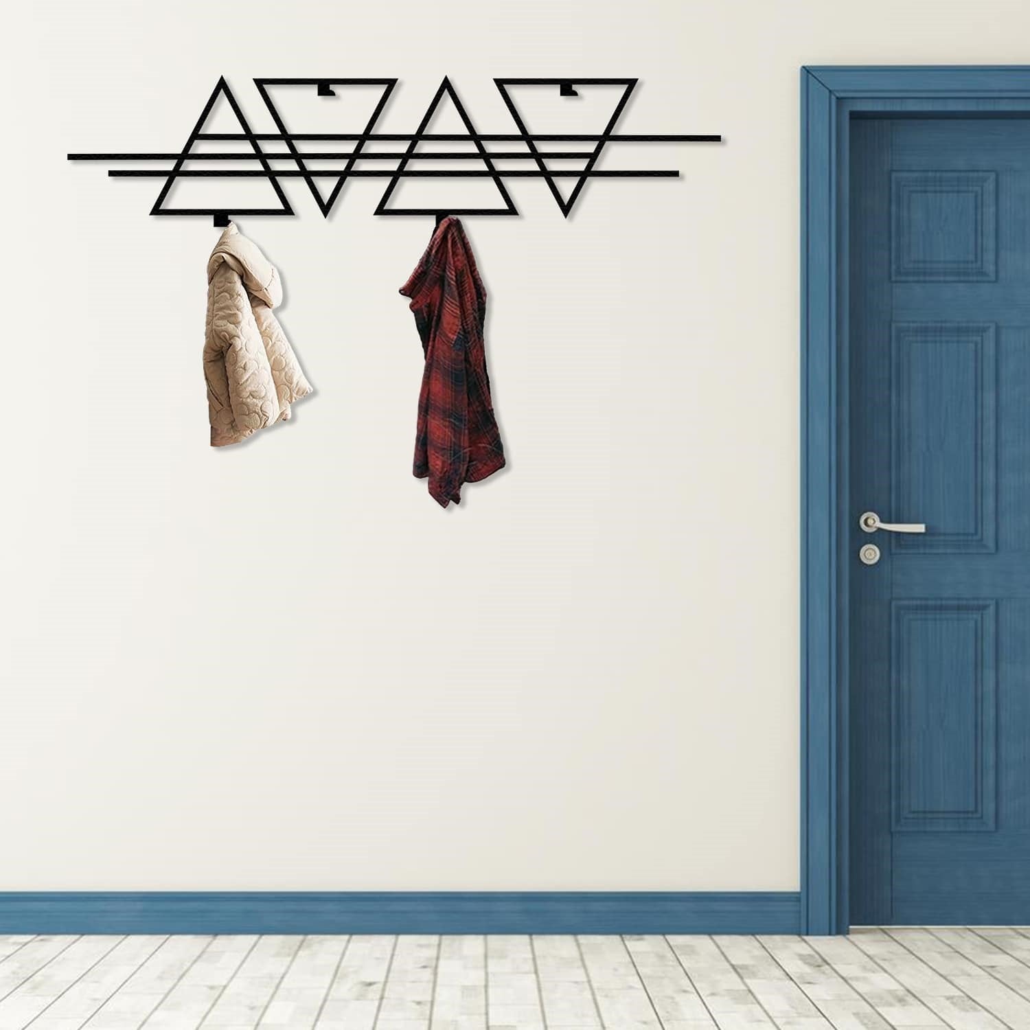abstract triangle hanger wall decor 2