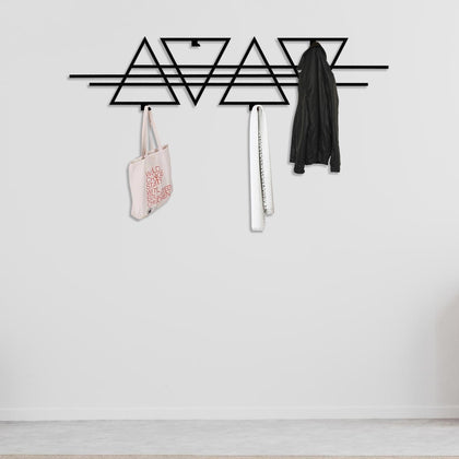 abstract triangle hanger wall decor