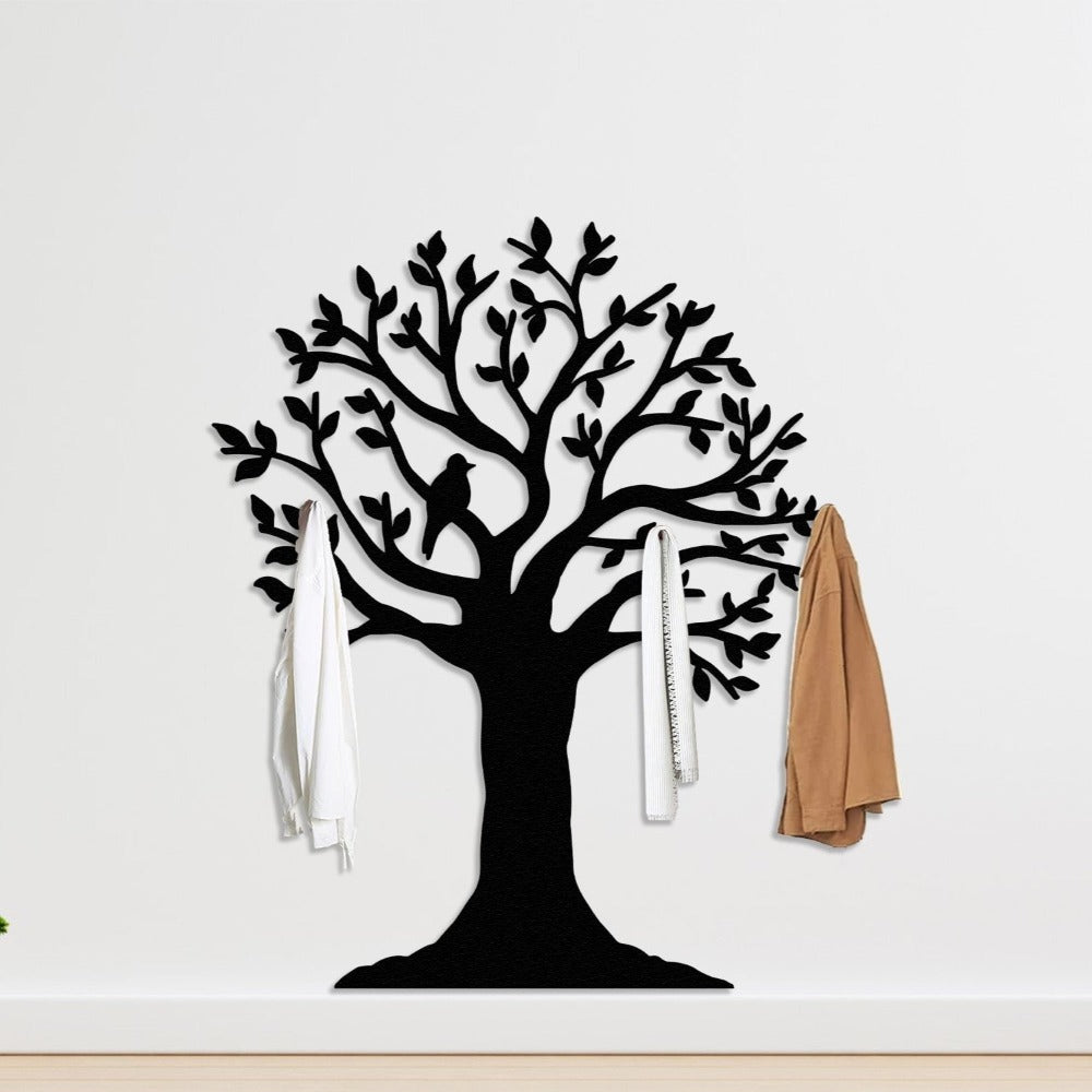 bird tree hanger white wall