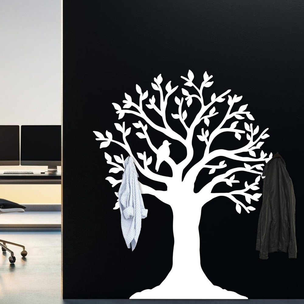 bird tree hanger white