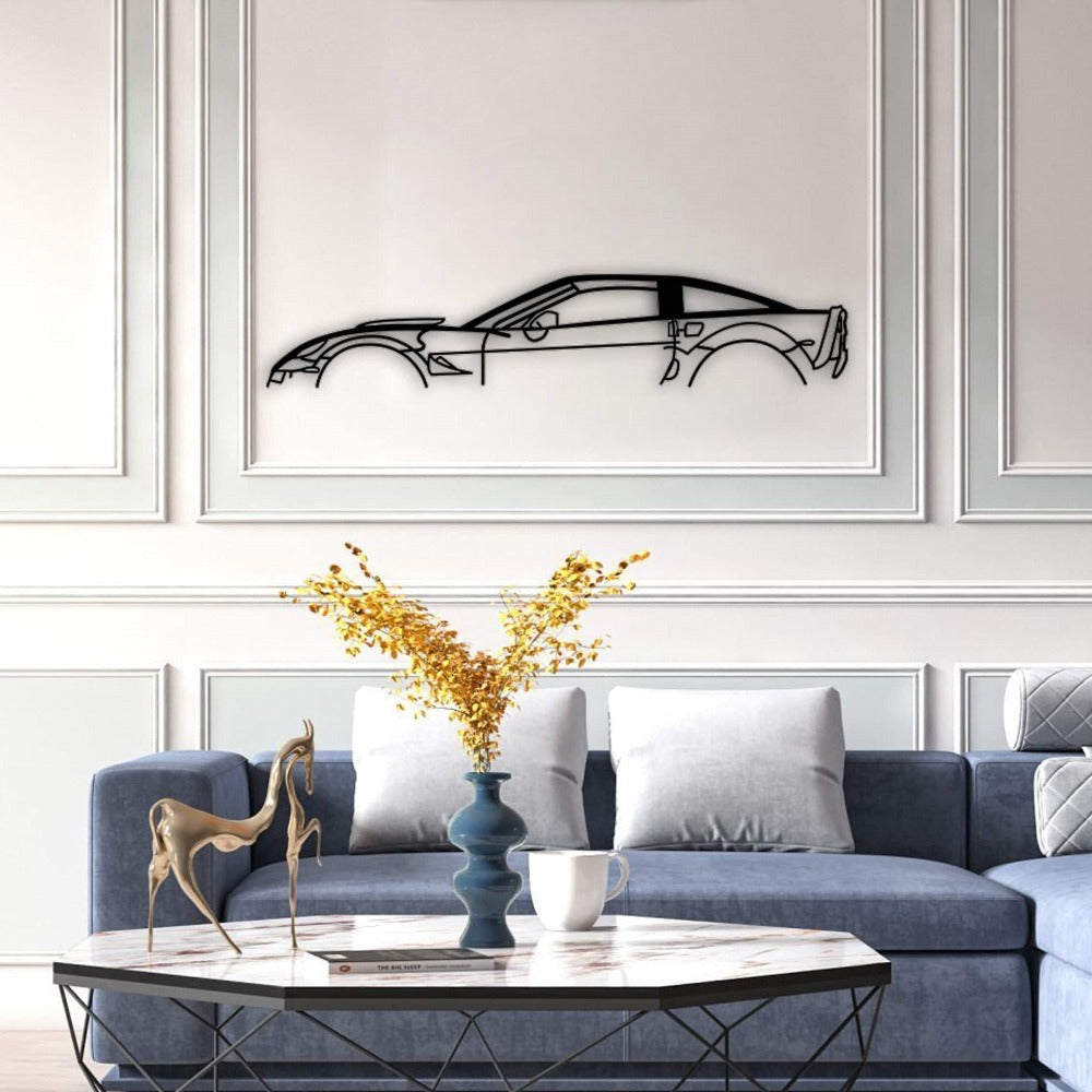 chevrolet corvette car silhouette living room