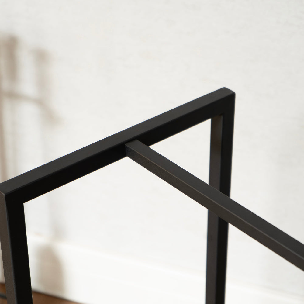 Modern Metal Firewood And Kindling Storage