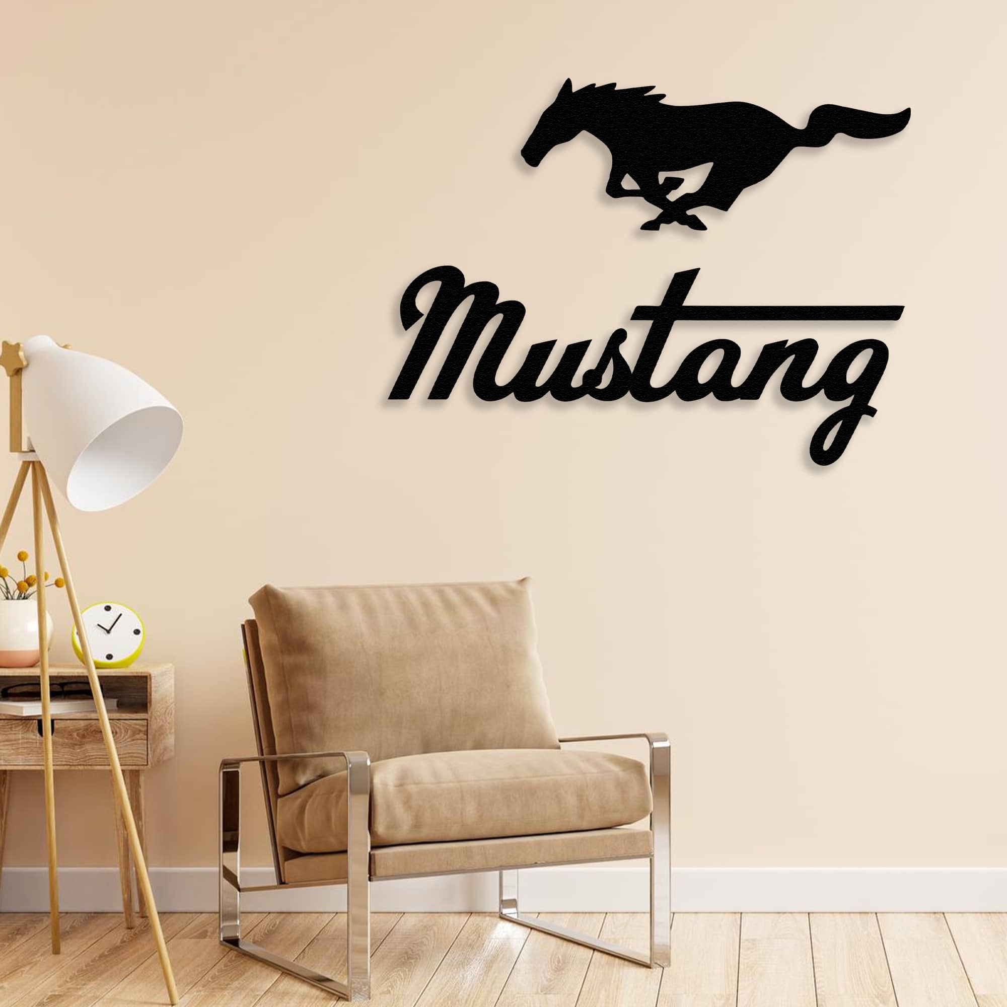 ford mustang metal wall art v8 engine