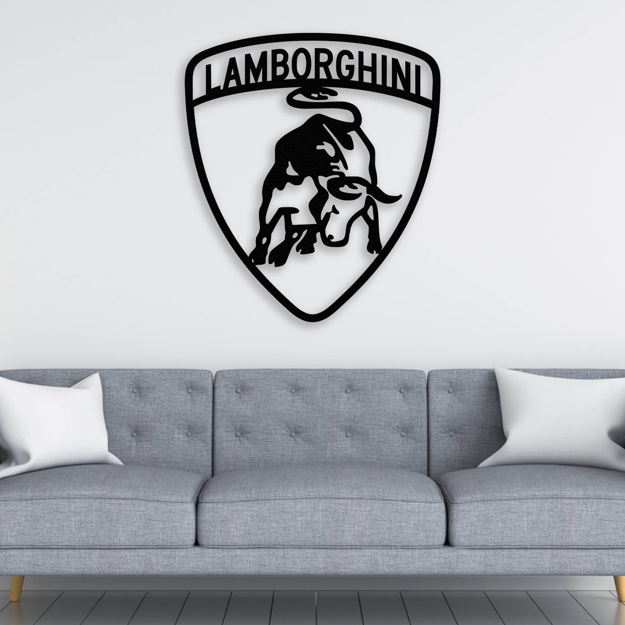 lamborghini metal wall art