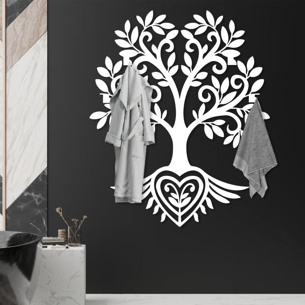 life tree hanger decor white