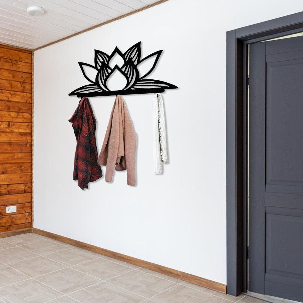 lotus flower metal hanger entryway
