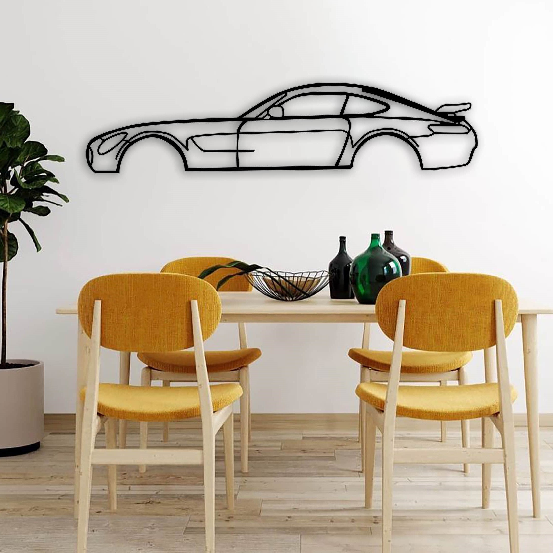 mercedes amg gtr car silhouette