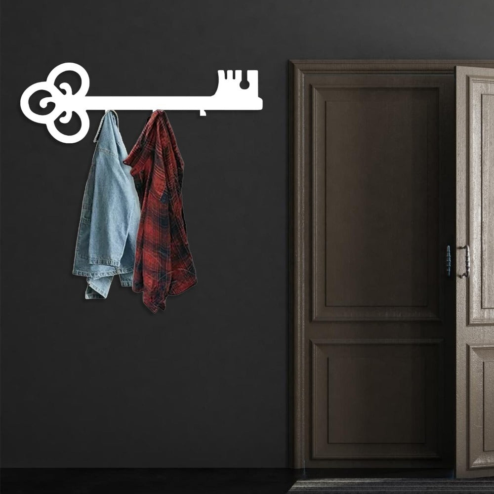 metal key hanger white