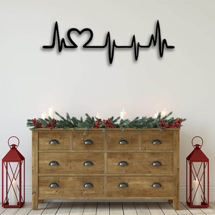 metal wall rack hanger with heart 3