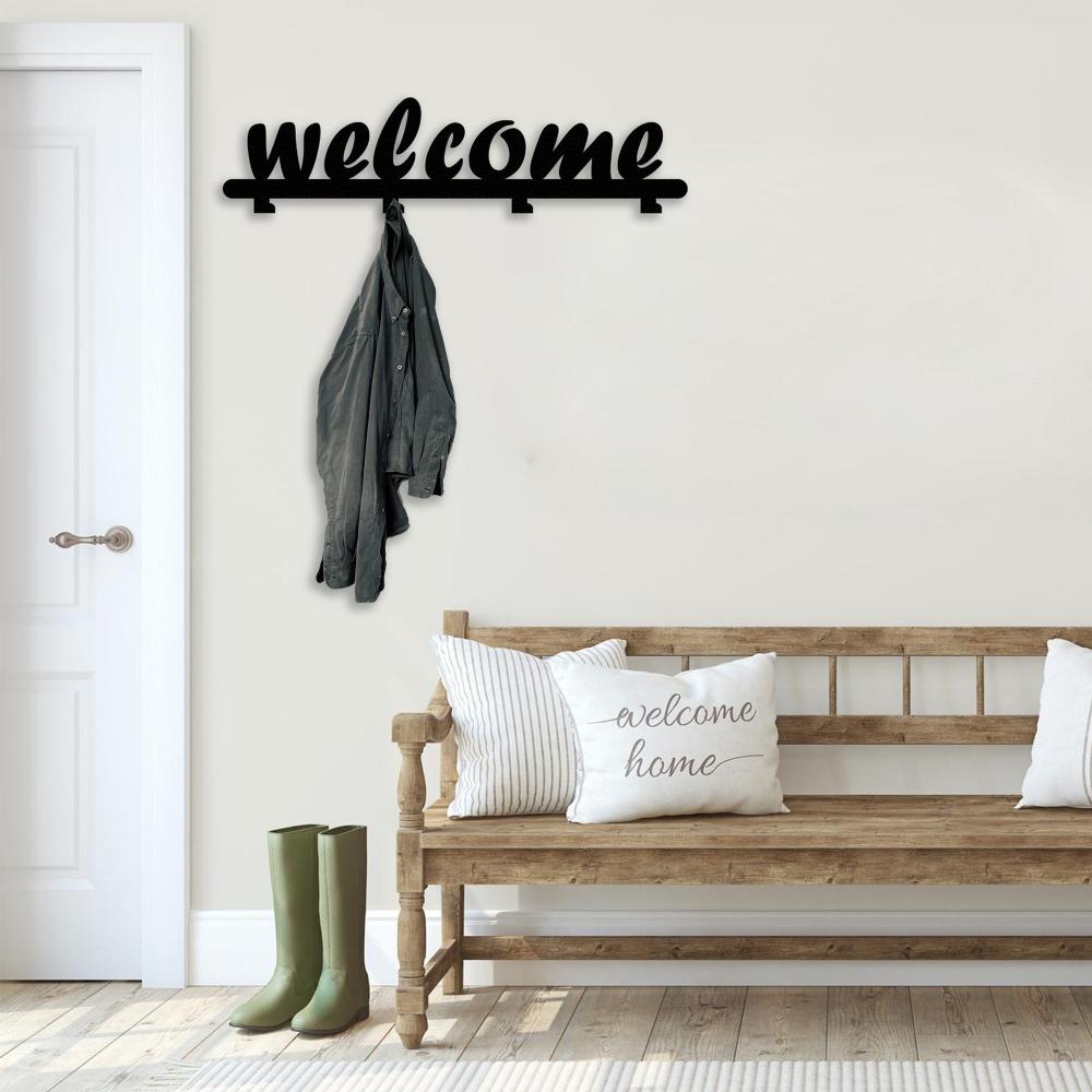 metal wall rack welcome wall hook