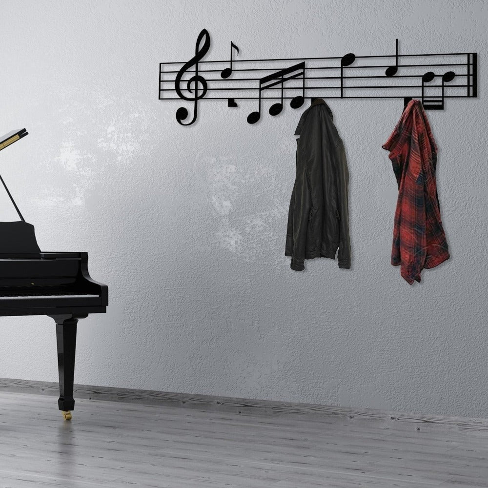 music notes hanger coat rack