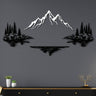 Mountain Lake Landscape Metal Wall Art