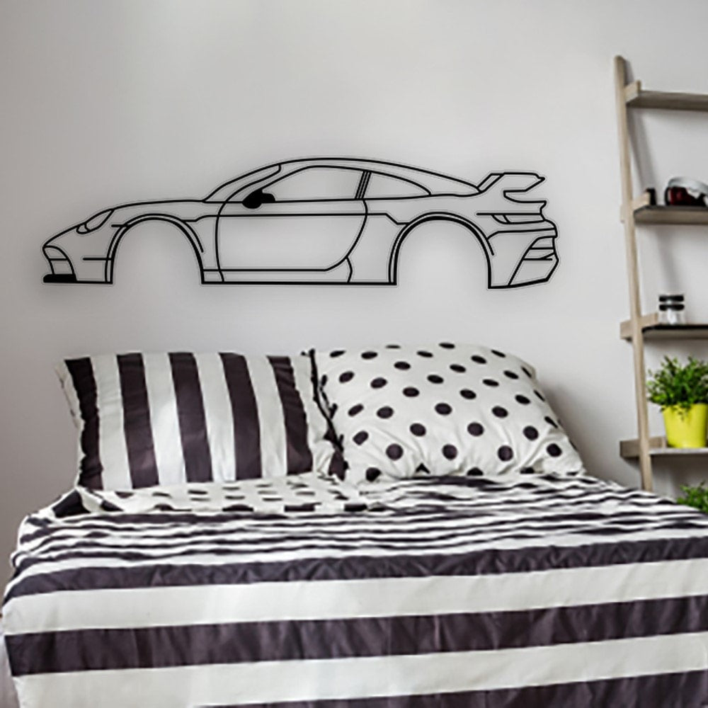 porsche 911 gt3 rs car metal art badroom