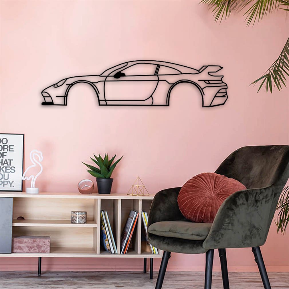 porsche 911 gt3 rs car metal art