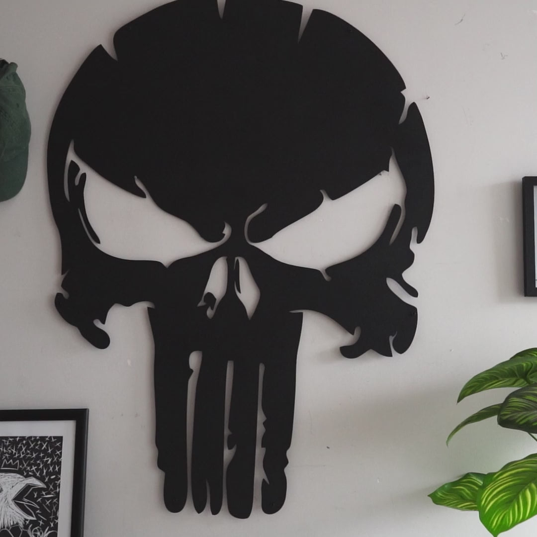 metal punisher wall art