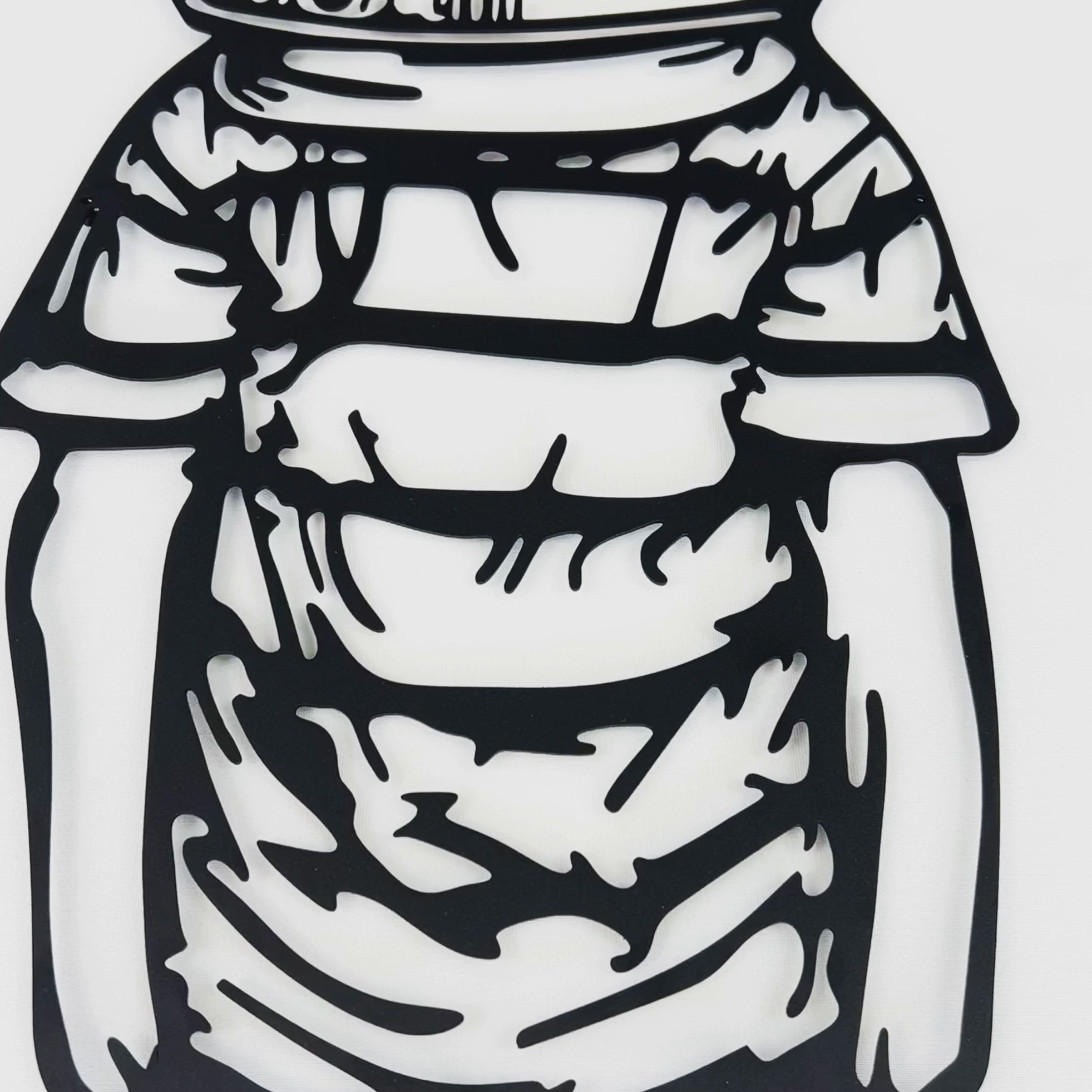 astronaut metal decor for wall art