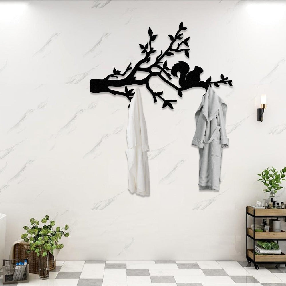 squirrel tree hanger bathroom