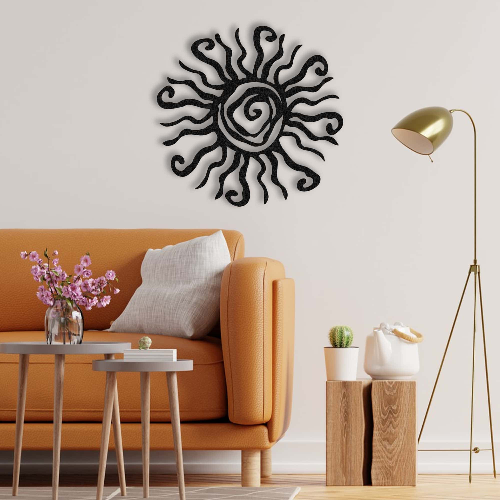 sun metal wall art Planet