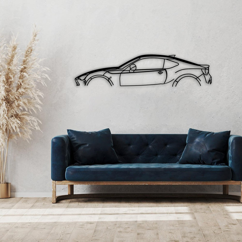 toyota gt 86 car silhouette blue sofa