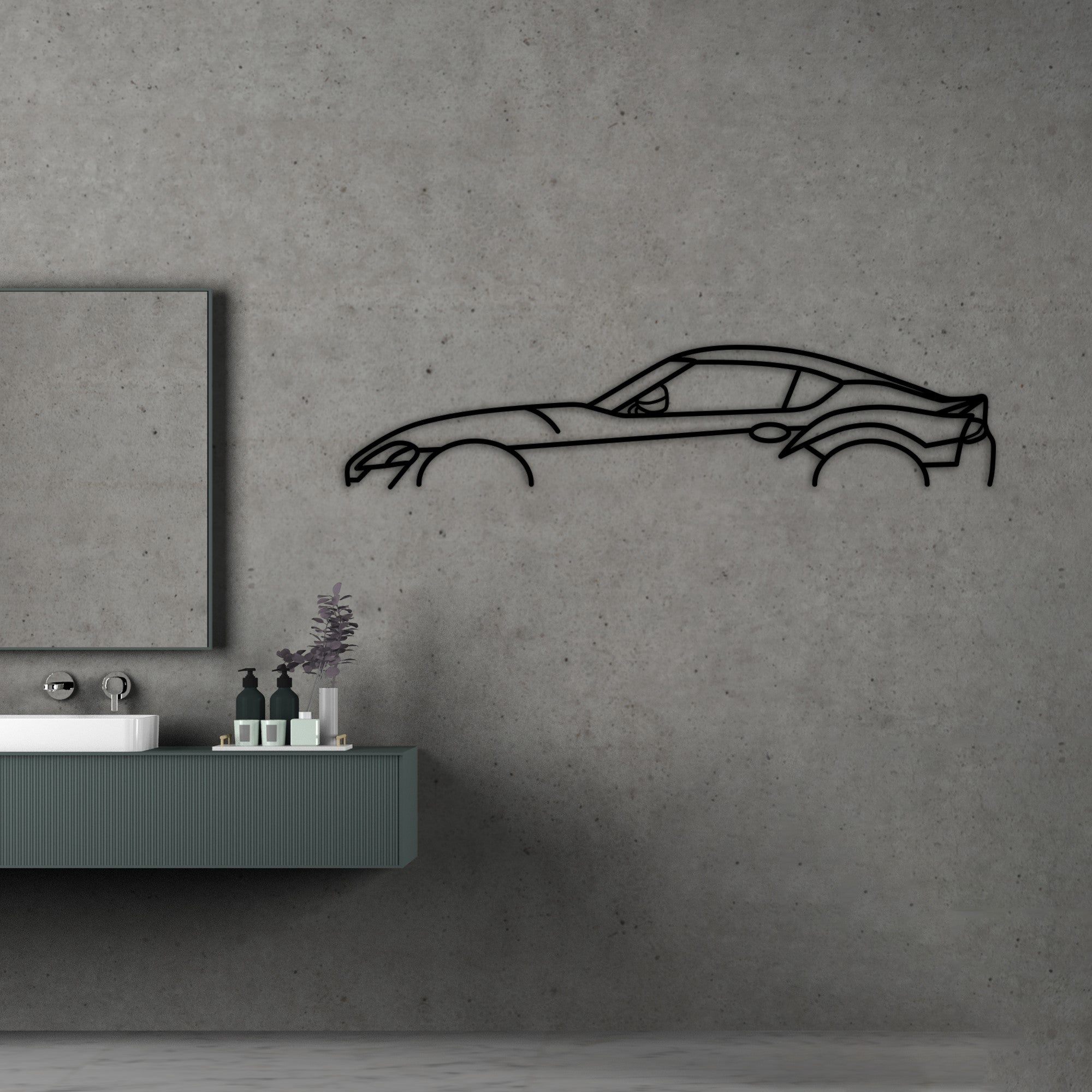 toyota-supra gr 2020 car silhouette anthracite wall