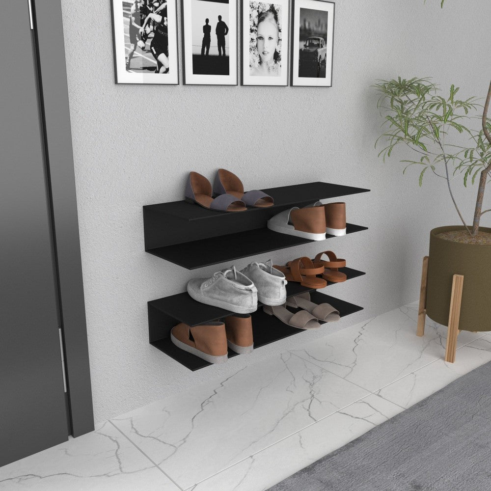 Wall Mounted Horizontal Shoe Rack - Main Image