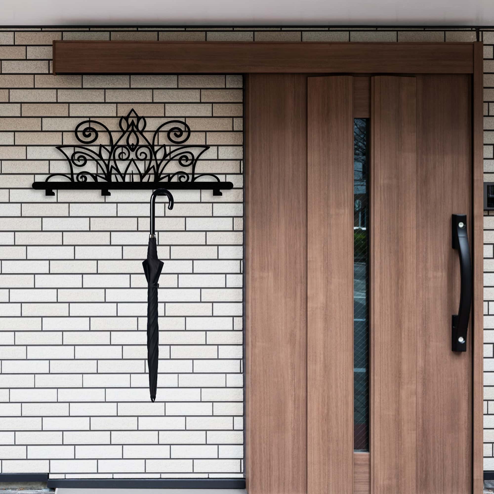 wall rack with mandala metal Metal wall hooks
