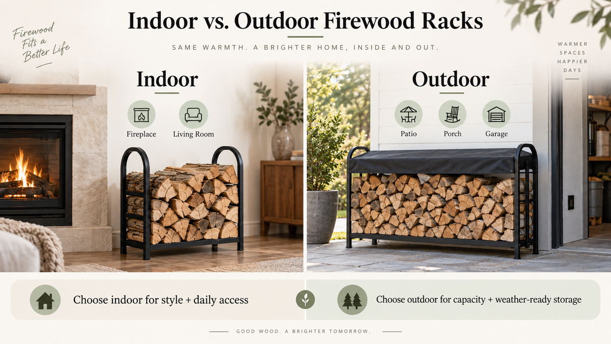 Indoor vs. Outdoor Firewood Rack: Which One Do You Need?