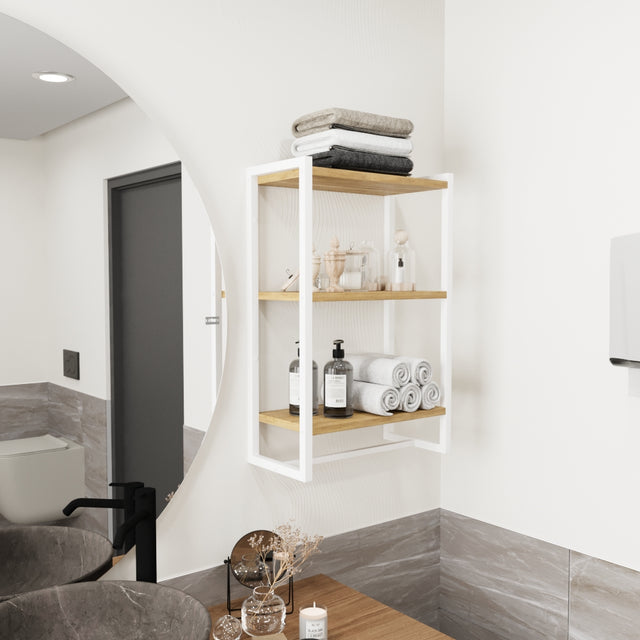 White finish on this product