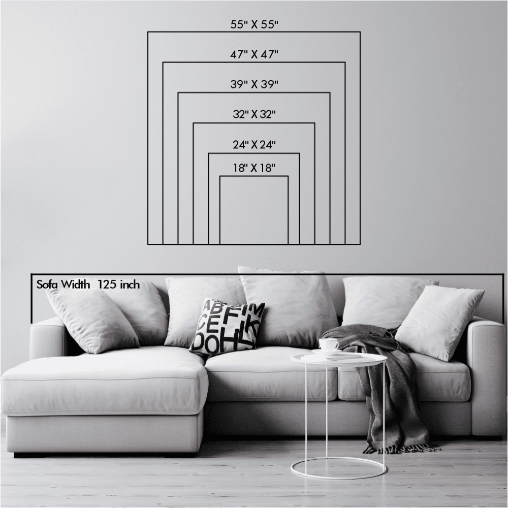 Shared size guide showing dimension references and scale comparison for compatible product variants.