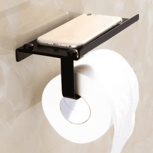 Black finish on this product