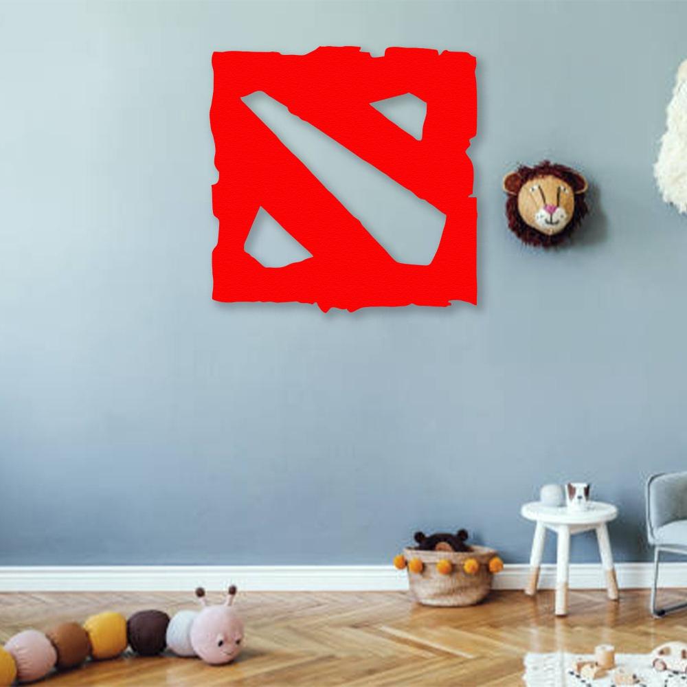 Dota Logo Metal Wall Art