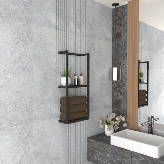Black finish on this product