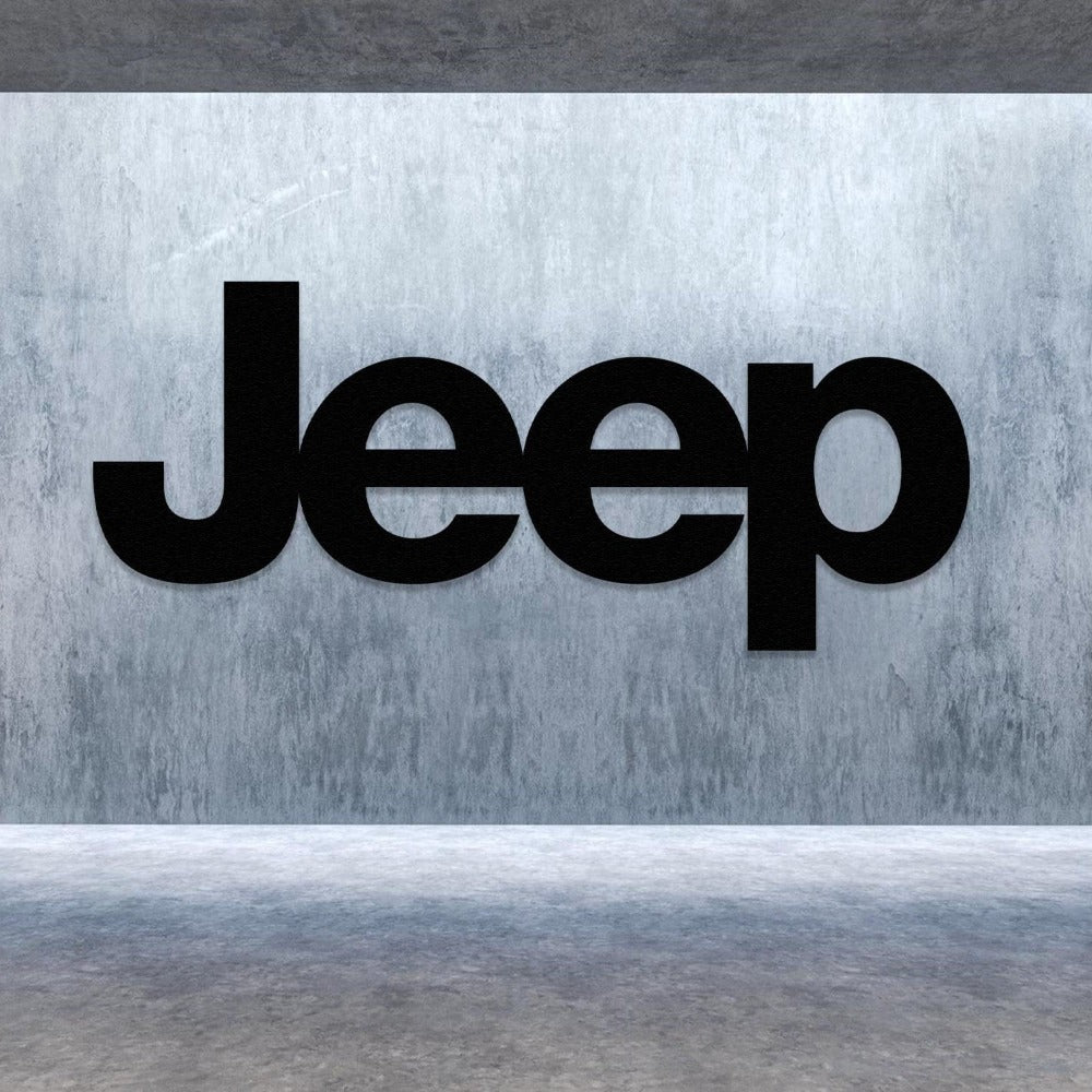 Jeep Car Logo Metal Wall Art