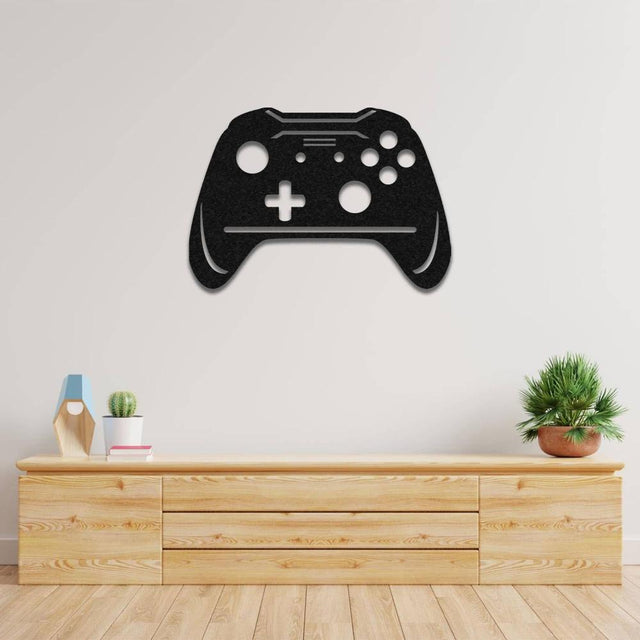 Joystick Gamer Metal Wall Art – Powder-Coated Living Room Decor