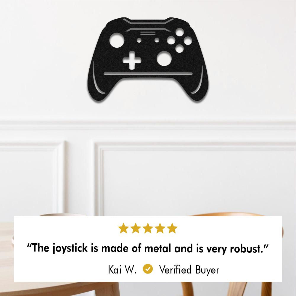 Customer photo of Joystick Gamer Metal Wall Art
