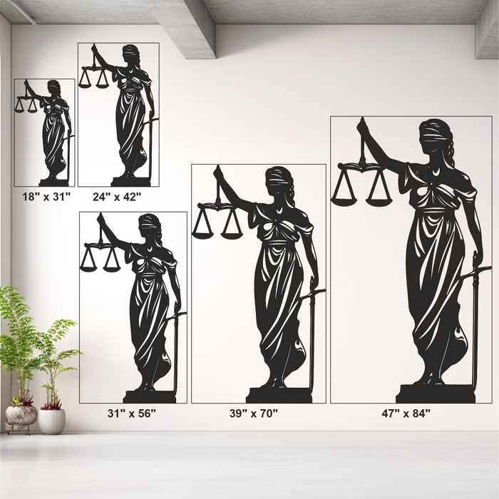 Lady Justice Metal Wall Art - Grandmix