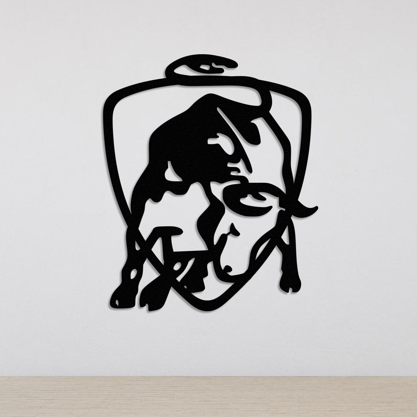 Lamborghini Bull Logo Metal Wall Art