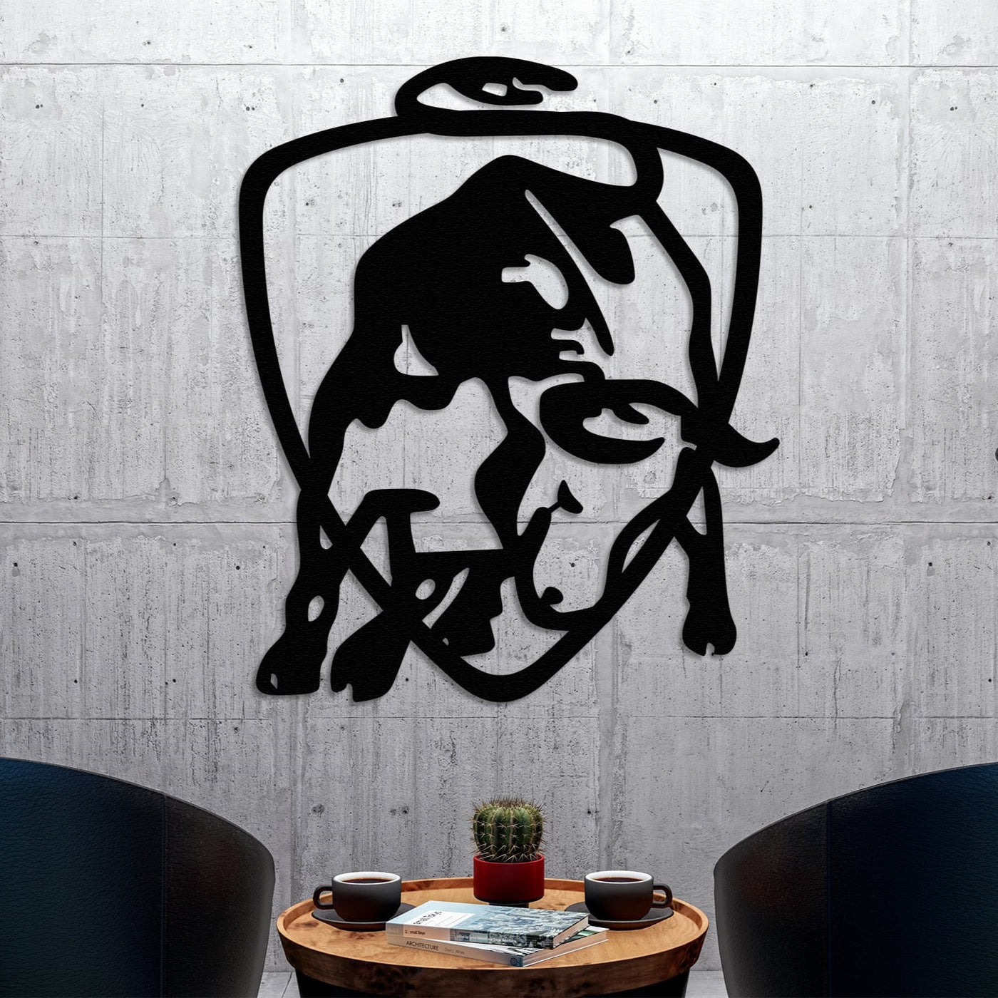 Lamborghini Bull Logo Metal Wall Art