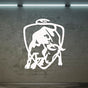lamborghini bull car logo white