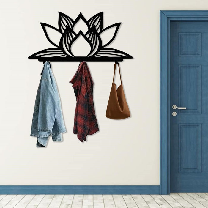 Lotus Flower Metal Hanger - Coat Rack - Grandmix