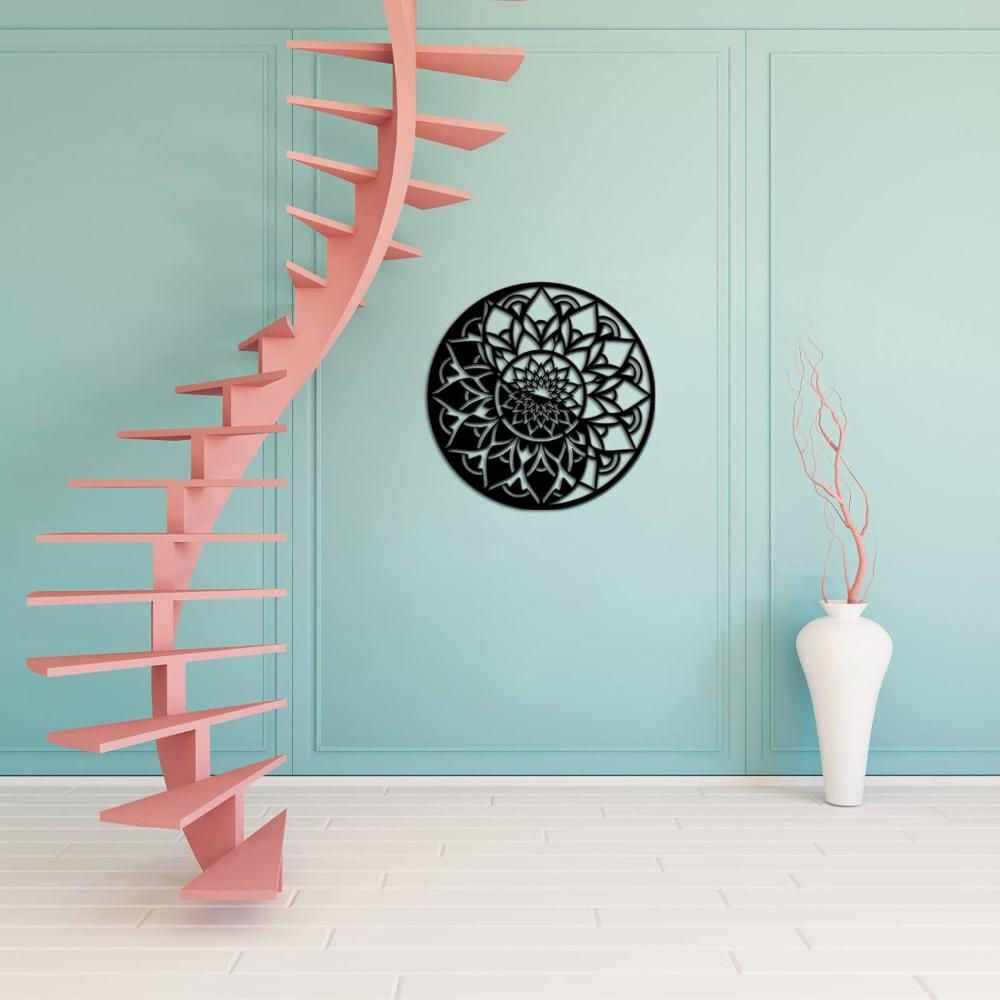 Mandala Yin Yang Metal Wall Art