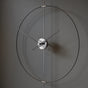 Massive Simple 60 cm living room wall clock in modern metal design.