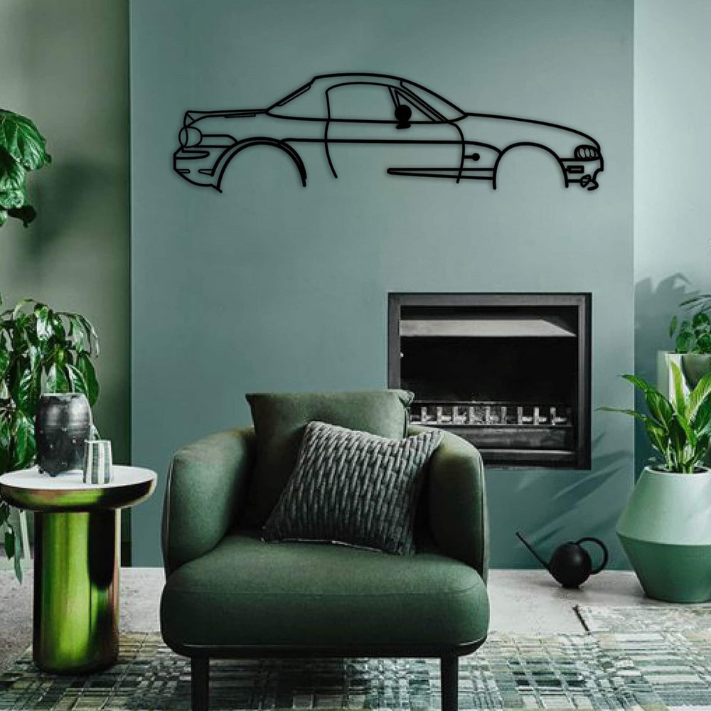 Mazda MX-5 Mk1 Car Silhouette Metal Wall Art
