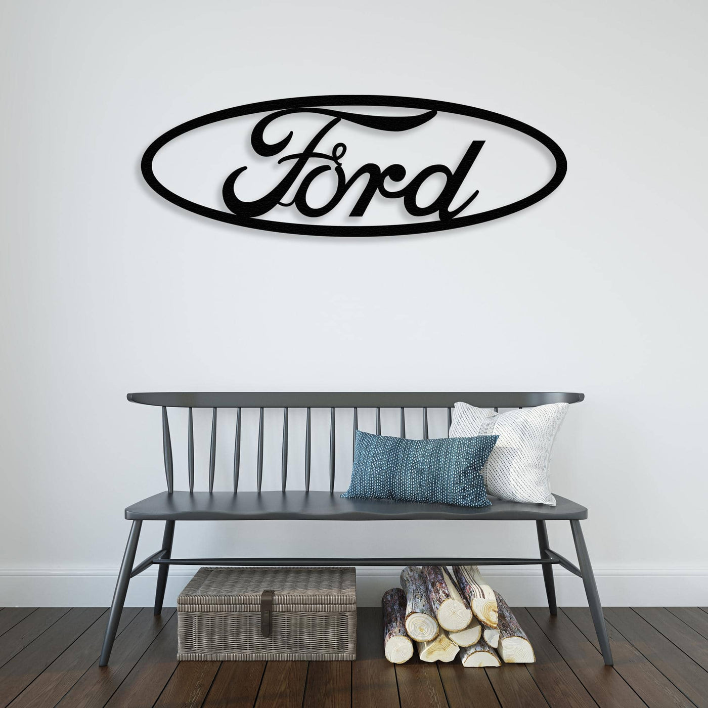 Ford Wordmark Sign Metal Wall Art