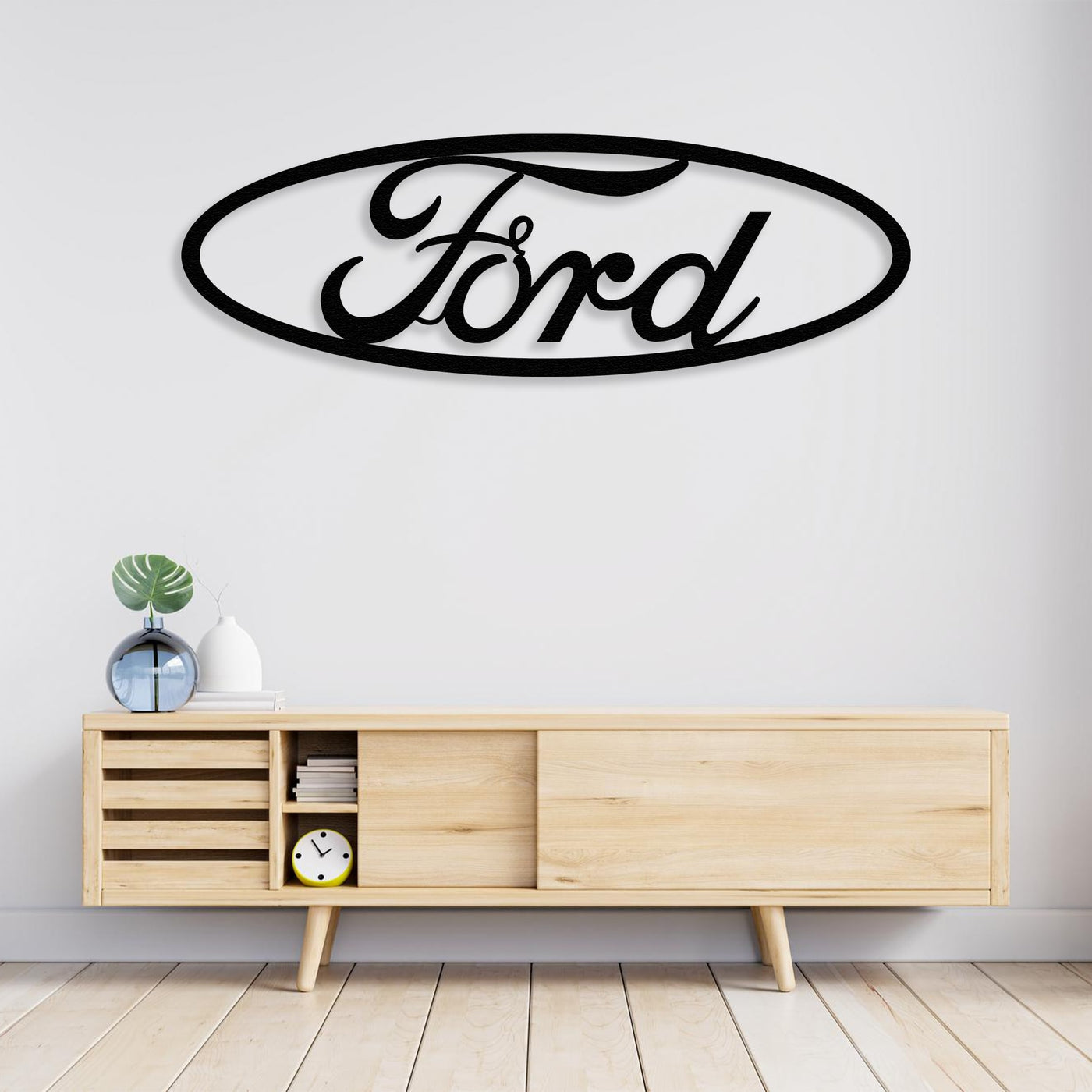 Ford Wordmark Sign Metal Wall Art