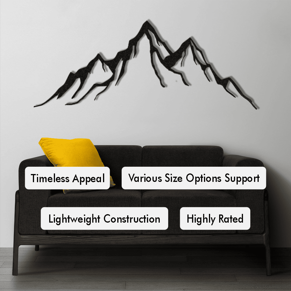 Mountain Range Metal Wall Art