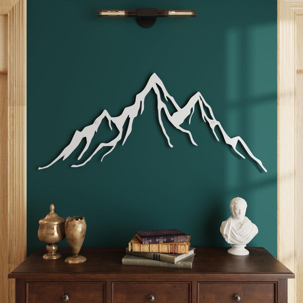 White Mountain Range Metal Wall Art
