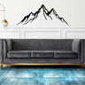 Mountain Range Metal Wall Art in a living room