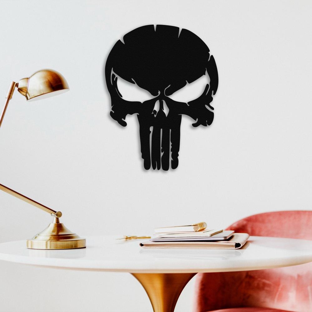 Punisher Skull Metal Wall Art